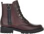 Remonte Bordo Casual Leather Booties Rood Dames - Thumbnail 8