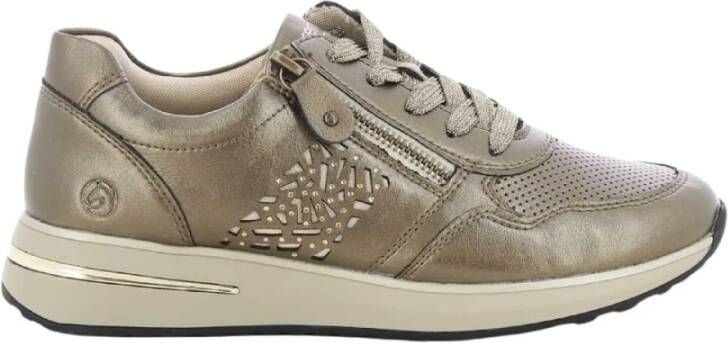 Remonte Bronzen Damesschoenen Stijlvol Model Gray Dames