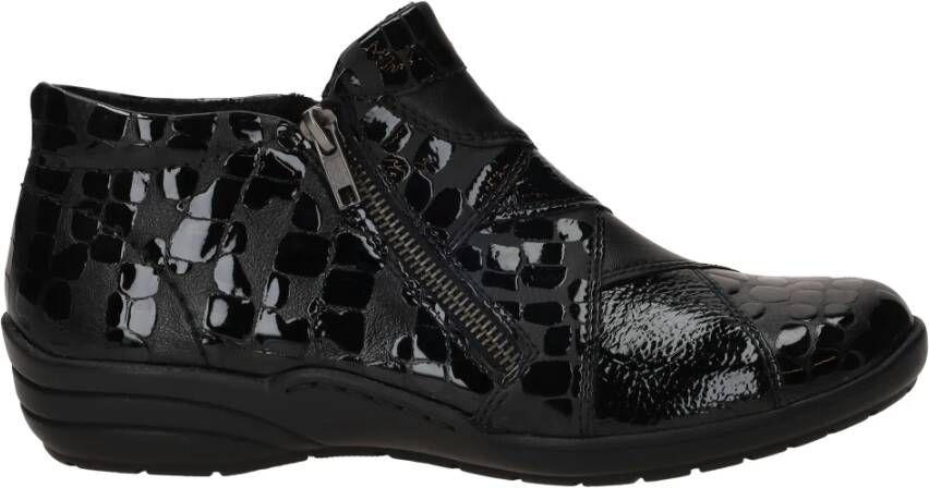 Remonte Elegante Instapschoenen met Ritsdetails Black Dames