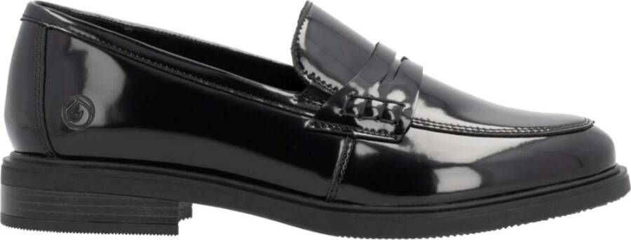 Remonte Elegante Zwarte Gesloten Loafers Damesschoenen Black Dames