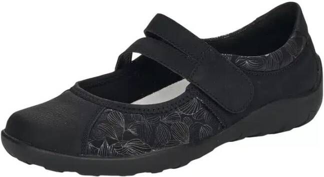 Remonte Flexibele Comfort Ballerina's Black Dames