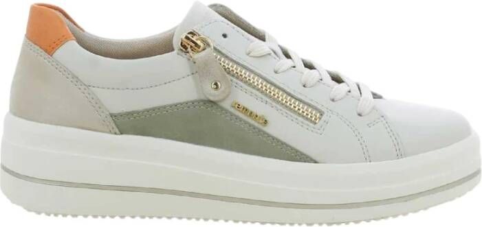 Remonte Groene Damesschoenen Stijlvol Model Beige Dames