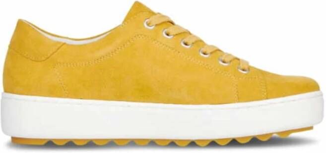 Remonte Metallic Veterschoenen Yellow Dames