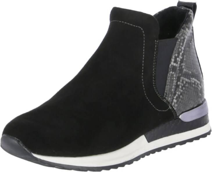 Remonte Nubuck Enkellaarzen Black Dames