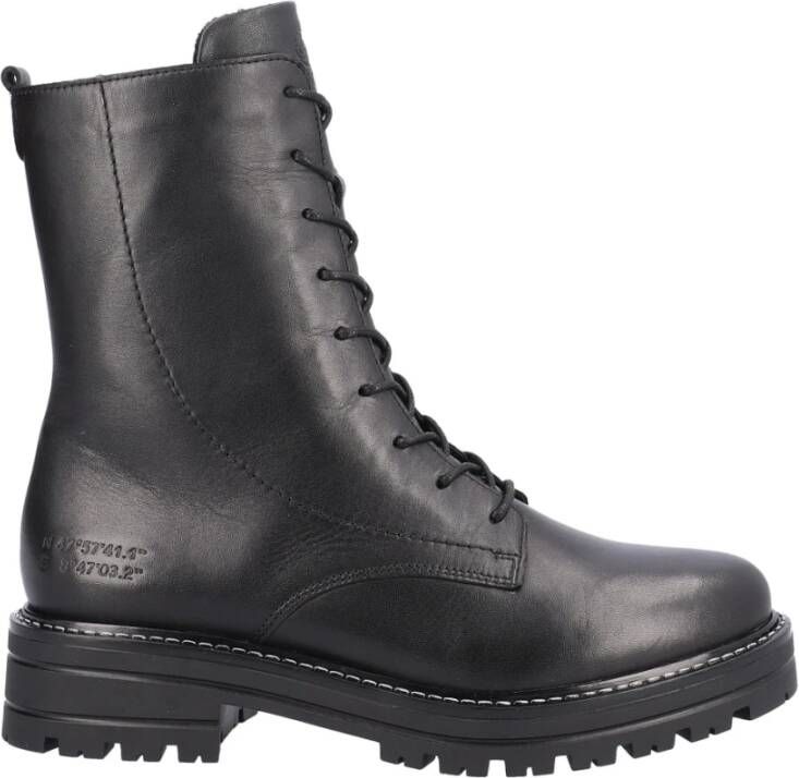 Remonte Veterlaarsjes blokhak veterschoenen chunky boots met contrast-raamstiksels