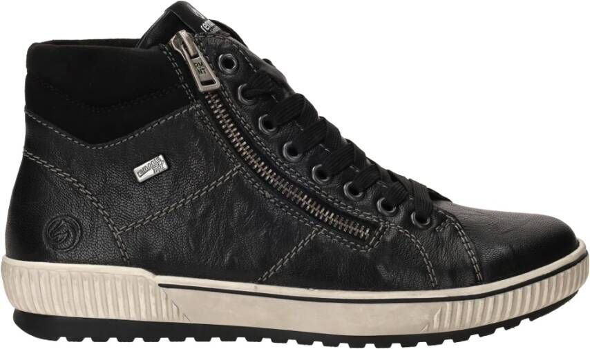 Remonte Zwarte Comfortabele Veterschoenen Black Dames