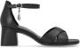 Remonte Zwarte Elegante Platte Sandalen Black Dames - Thumbnail 1