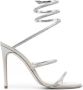 René Caovilla Cleo Zilveren Strass Sandalen Open Teen Gray Dames - Thumbnail 1