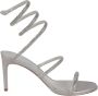 René Caovilla Elegante Grijze Satijnen Strass Sandalen Gray Dames - Thumbnail 1