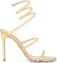 René Caovilla Gouden Cleo Sandalen met Slangen Hardware Yellow Dames - Thumbnail 1