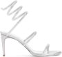 René Caovilla Metallic Rhinestone Spiral Strap Sandalen Gray Dames - Thumbnail 5