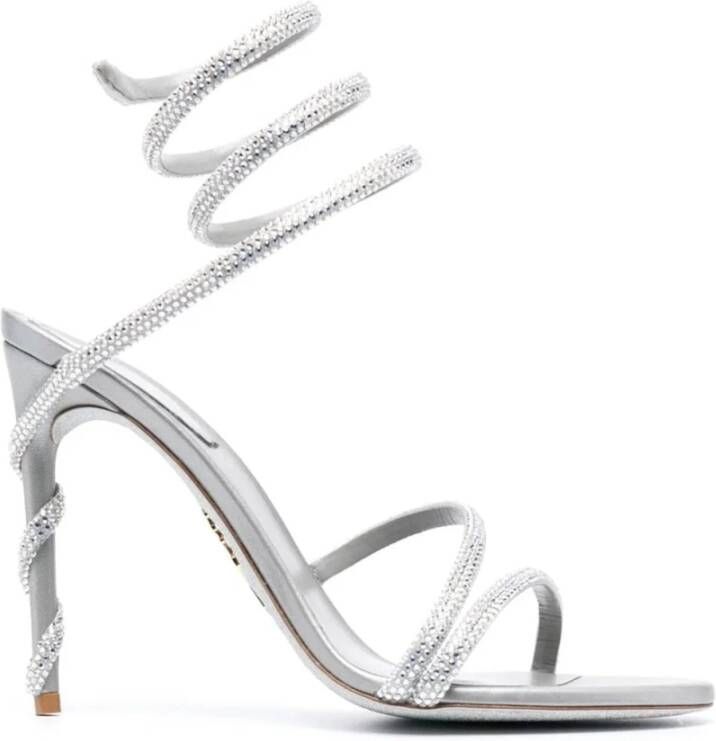 René Caovilla Grijze Strappy Sandalen Gray Dames