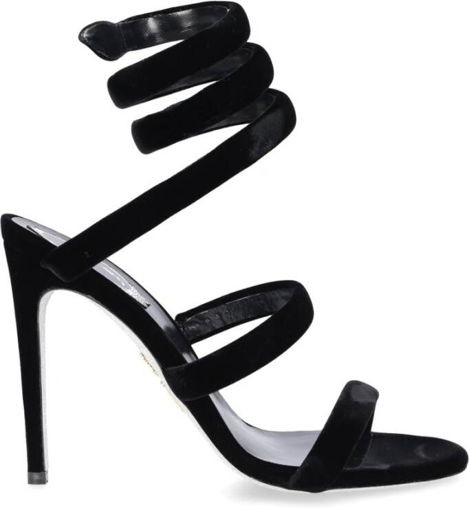 René Caovilla High Heel Sandals Zwart Dames