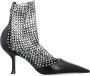 René Caovilla Kristal Mesh Stiletto Hak Schoenen Black Dames - Thumbnail 1