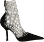 René Caovilla Kristal Strass Slingback Mid-High Heel Black Dames - Thumbnail 1