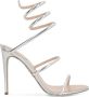 René Caovilla Metallic Silver Sandalen met Slangen Hardware Gray Dames - Thumbnail 1