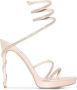 René Caovilla Nude Strappy Sandals Beige Dames - Thumbnail 1