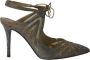 René Caovilla Pre-owned Fabric heels Gray Dames - Thumbnail 1