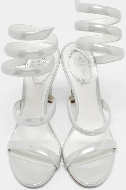 René Caovilla Pre-owned Fabric sandals Gray Dames