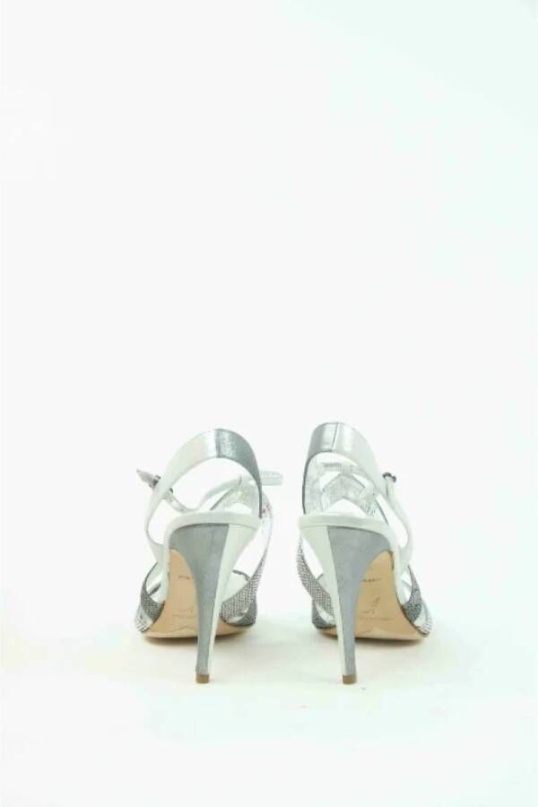 René Caovilla Pre-owned Leather sandals Gray Dames