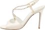 René Caovilla Pre-owned Satin sandals White Dames - Thumbnail 1