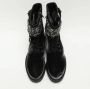 René Caovilla Pre-owned Velvet boots Black Dames - Thumbnail 1