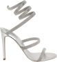 René Caovilla Zilveren Metallic Sandalen met Slang Detail Gray Dames - Thumbnail 1