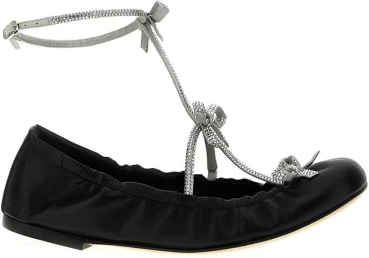 René Caovilla Zwarte Ballerina's met Stijl C12074010Na010082 Black Dames