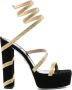 René Caovilla Zwarte Strappy Sandalen Black Dames - Thumbnail 1