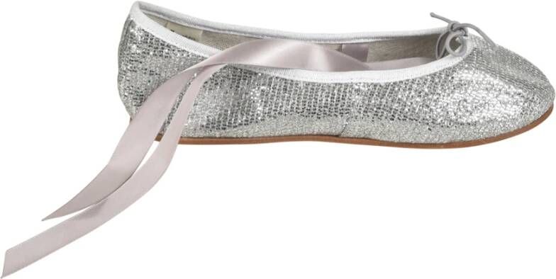 Repetto Zilveren Platte Schoenen Elegante Stijl Gray Dames