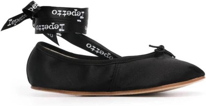 Repetto Zwarte Satijnen Balletschoenen Black Dames