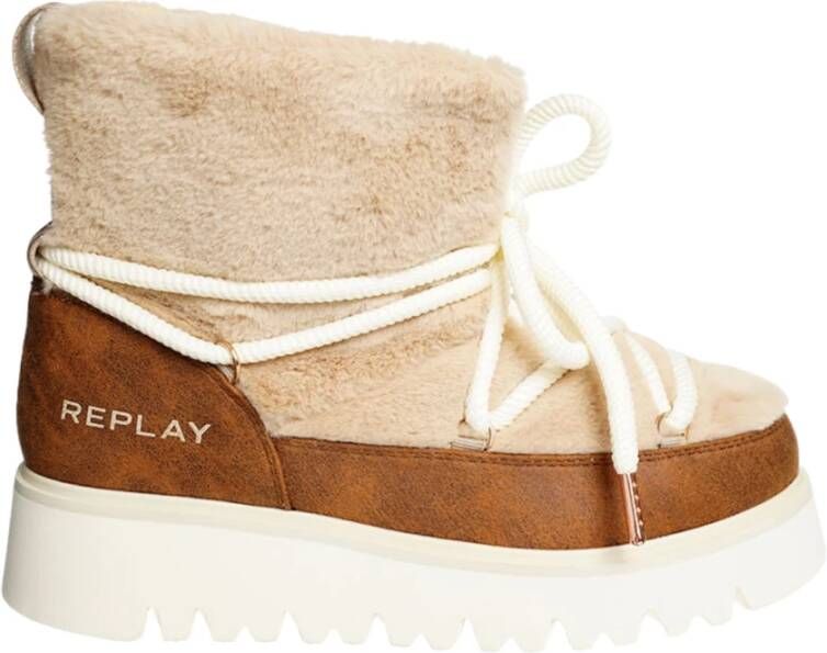 Replay Bruin Beige Melrose Hair Schoenen Brown Dames