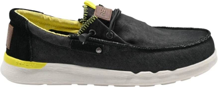 Replay Denim Veterschoenen in Zwart Multicolor Heren