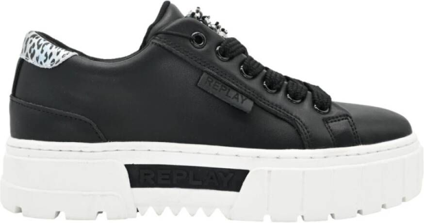 Replay Disco Vanity Sneakers Zwart Zilver Black Dames