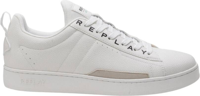 Replay Groene Smash Base voor Stijlvolle Look White Heren