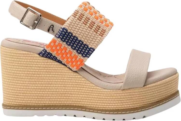 Replay Shady Summer Sneakers Beige Multi Multicolor Dames