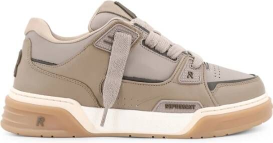 Represent Leren Sneakers met Contrasterende Profielen Beige Heren