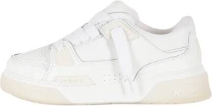 Represent Leren Sneakers met Logo Zool White Heren