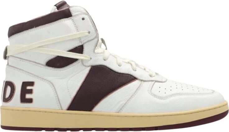 Rhude Vintage Hoge Top Sneakers White Heren