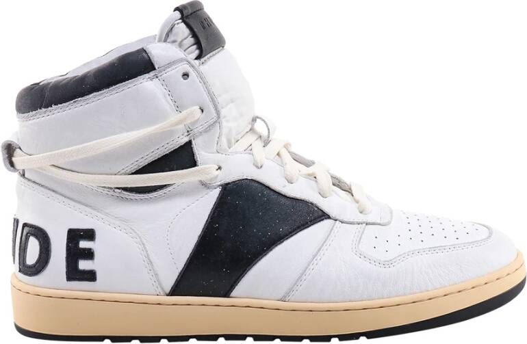 Rhude Vintage Leren Sneakers White Heren