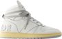 Rhude Witte Leren Hi-Top Sneakers White Heren - Thumbnail 1