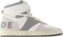 Rhude Witte Leren Hi-Top Sneakers White Heren - Thumbnail 1