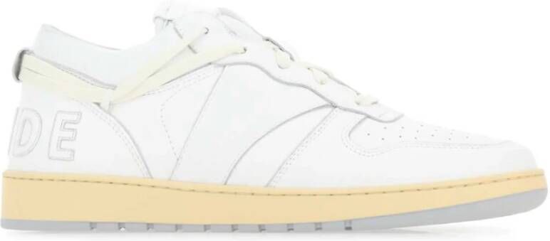 Rhude Witte lederen reheaks sneakers Wit Heren