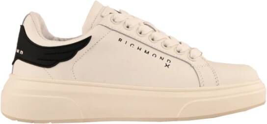 Richmond Minimalistische leren sneakers voor modebewuste mensen Beige Dames