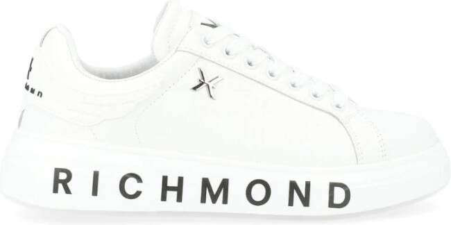 Richmond Wit leren sneaker 22204 White Heren