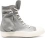 Rick Owens Cargo Sneakers in Denim Finish Gray Heren - Thumbnail 1