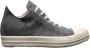 Rick Owens Geborsteld Weefsel Lage Sneakers Gray Heren - Thumbnail 1