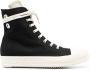 Rick Owens Geobasket Denim Sneakers Zwart Melk Black Heren - Thumbnail 1