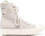 Rick Owens Grijze Sneakers Haaien Tand Zool Rits Veters Gray Dames - Thumbnail 1