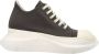 Rick Owens Grijze Sneakers Leer Veters Rubber Zool Gray Heren - Thumbnail 1